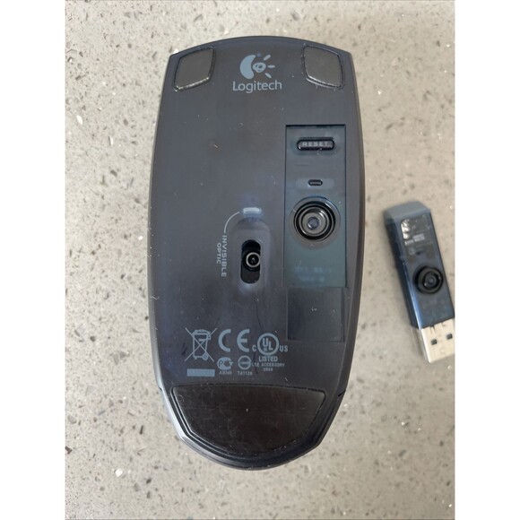 Logitech V200 M-RBK93B Blue Wireless Mouse & USB Dongle Receiver 2.4ghz tested - Picture 5 of 10